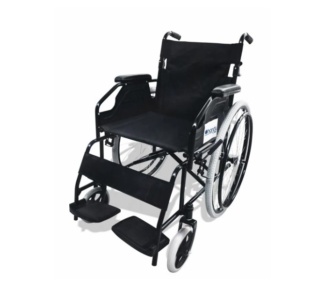 Silla de ruedas neumática para adulto, con cojines y carga 100 Kg, Marca Handy